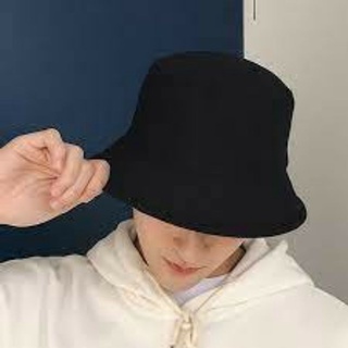 Mũ Bucket Kaki Màu Trơn