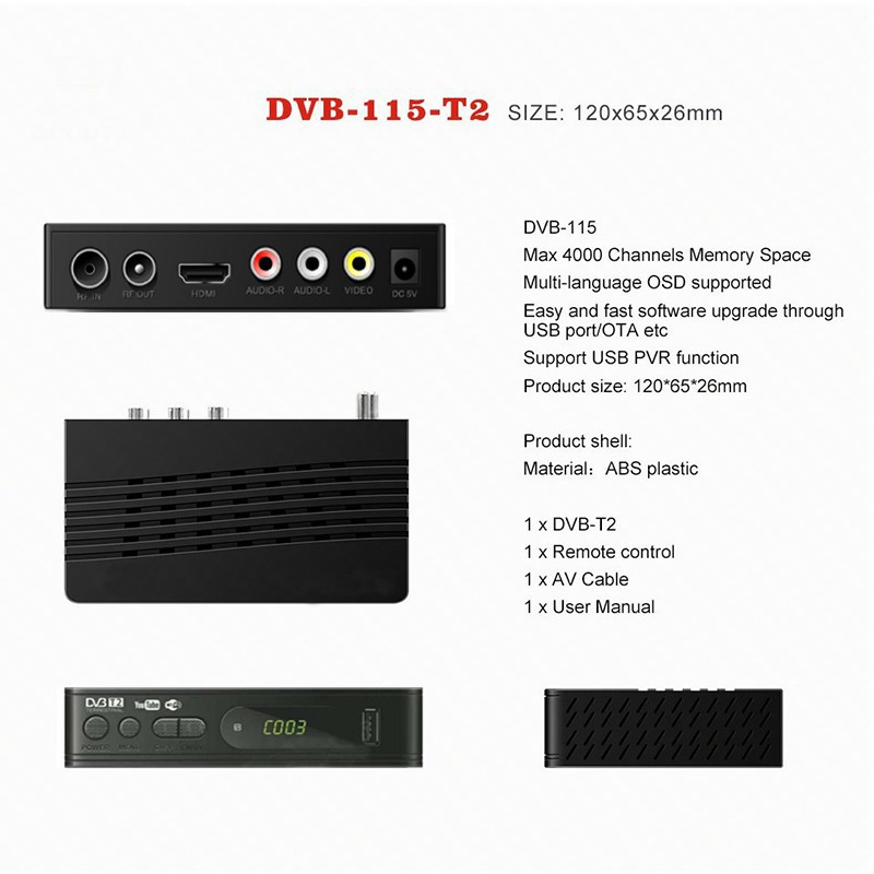 Bộ Giải Mã DVB T2 DVBT2 MYTV Làm Giải Mã TV Và Phụ Kiện