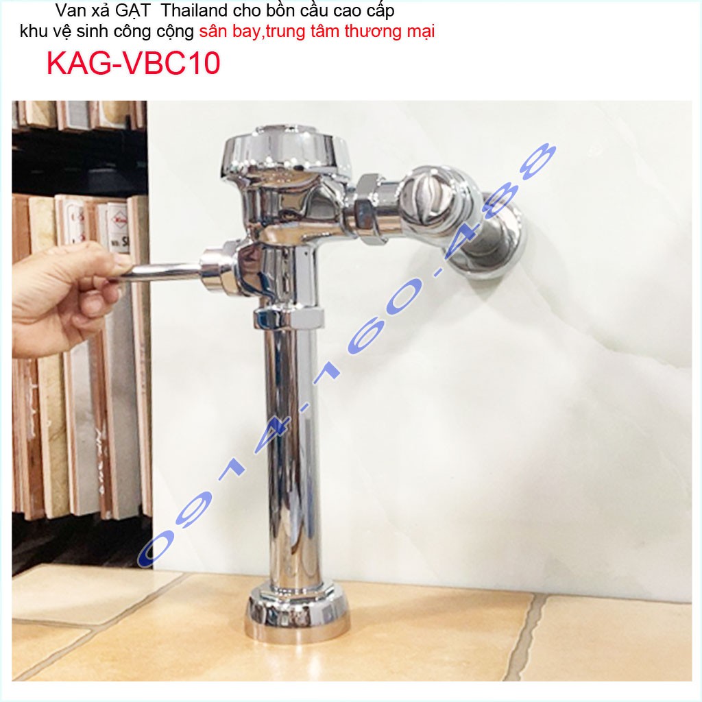 Van xả gạt bồn câu KAG-VBC10, van xả cho bồn cầu Toto, Inax treo tường không thùng nước( không bồn cầu)