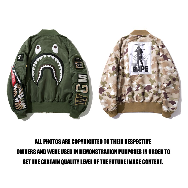 Áo Khoác Bape In Họa Tiết Rằn Ri Hai Mặt Thời Trang Cho Nam Size M-3XL