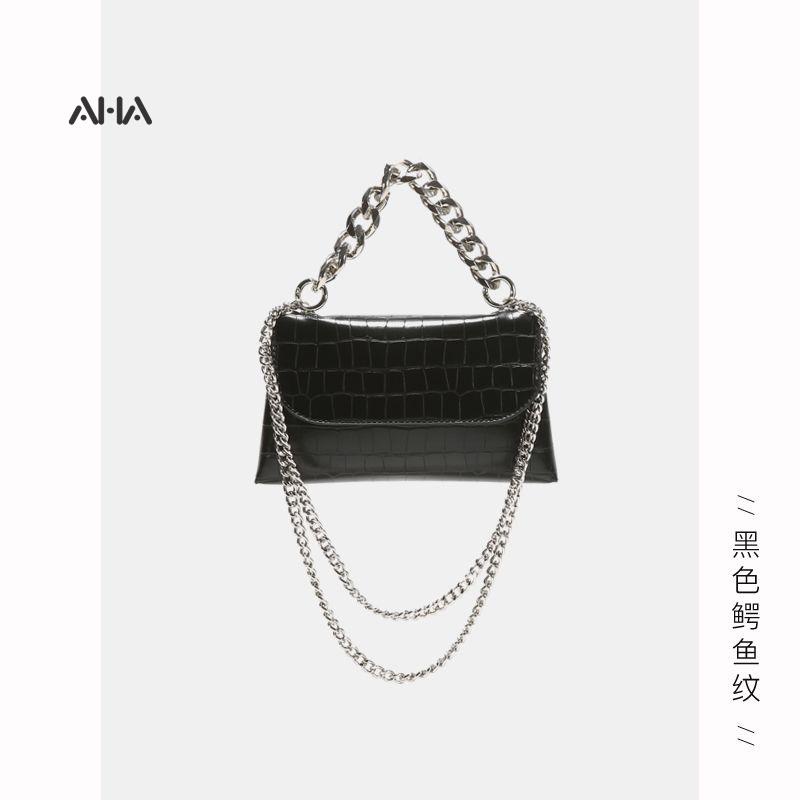 Túi xách đeo vai AHA OFFICIAL phối dây xích phong cách cổ điển thời trang dành cho nữ