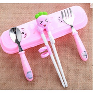 Bộ đũa thìa dĩa tập ăn SIÊU CUTE cho bé