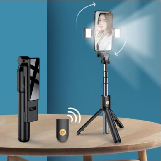 Gậy Selfie Bluetooth 3 Trong 1 Có Đèn Led | BigBuy360 - bigbuy360.vn