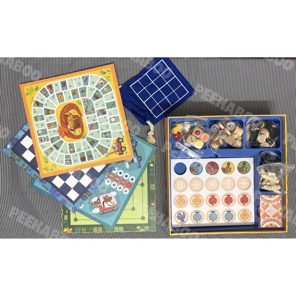 Board Game dành cho gia đình, nhóm bạn bè - Gồm 16 trò chơi kinh điển  từ 4 tuổi