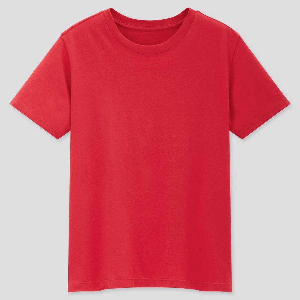 Áo phông kid UNI^QLO trơn Cotton Colour Crew Neck T-shirt: - 100% cotton !