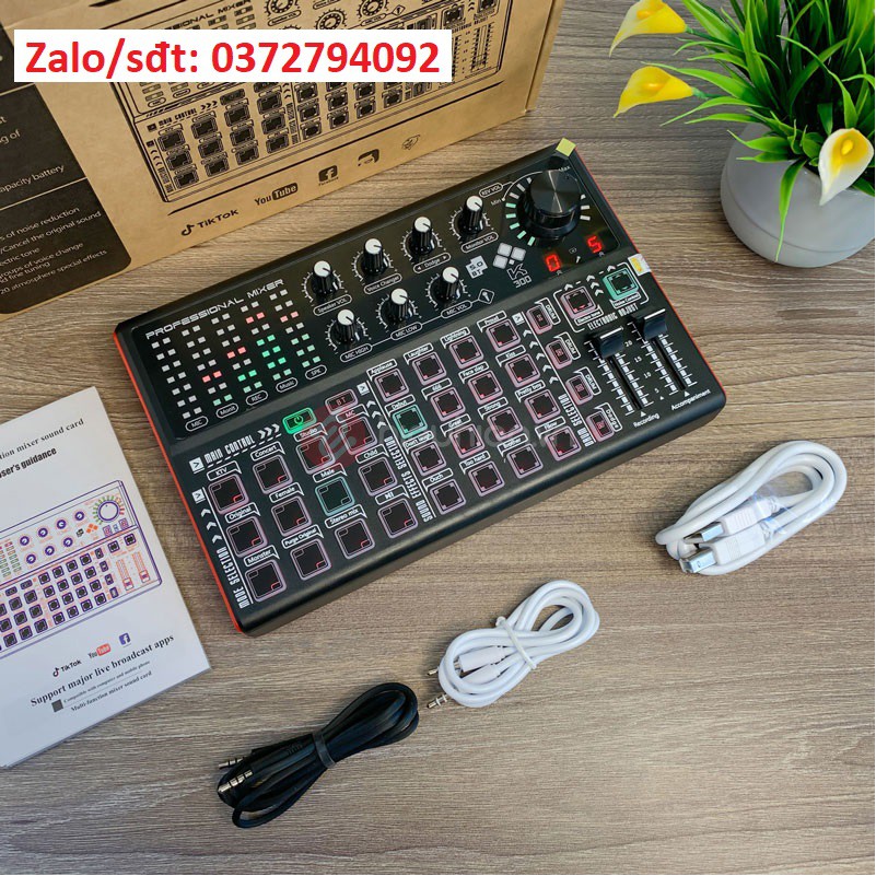 Sound Card Livestream K300 – Thu âm, Karaoke Livestream FB, Bigo live baor hành 6 tháng đổi mới