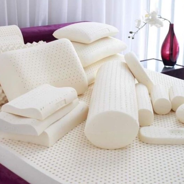 Gối cao su non thiên nhiên gợn sóng chống bí hơi