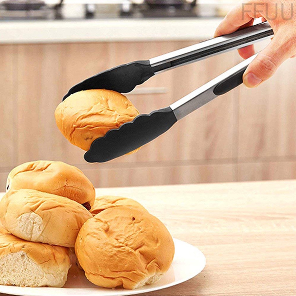 Kẹp Gắp Thức Ăn Bằng Thép Không Gỉ Dài 9 Inch Chống Dính Tiện Dụng