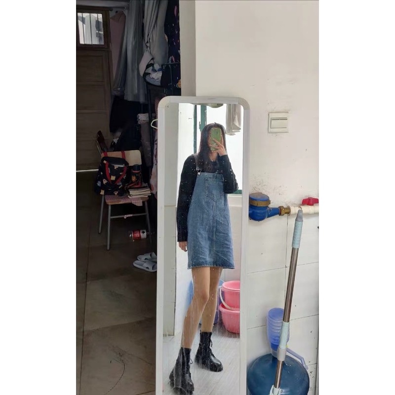 [KÈM ẢNH THẬT + SẴN] yếm váy bò túi ngực ulzzang hàn quốc | BigBuy360 - bigbuy360.vn