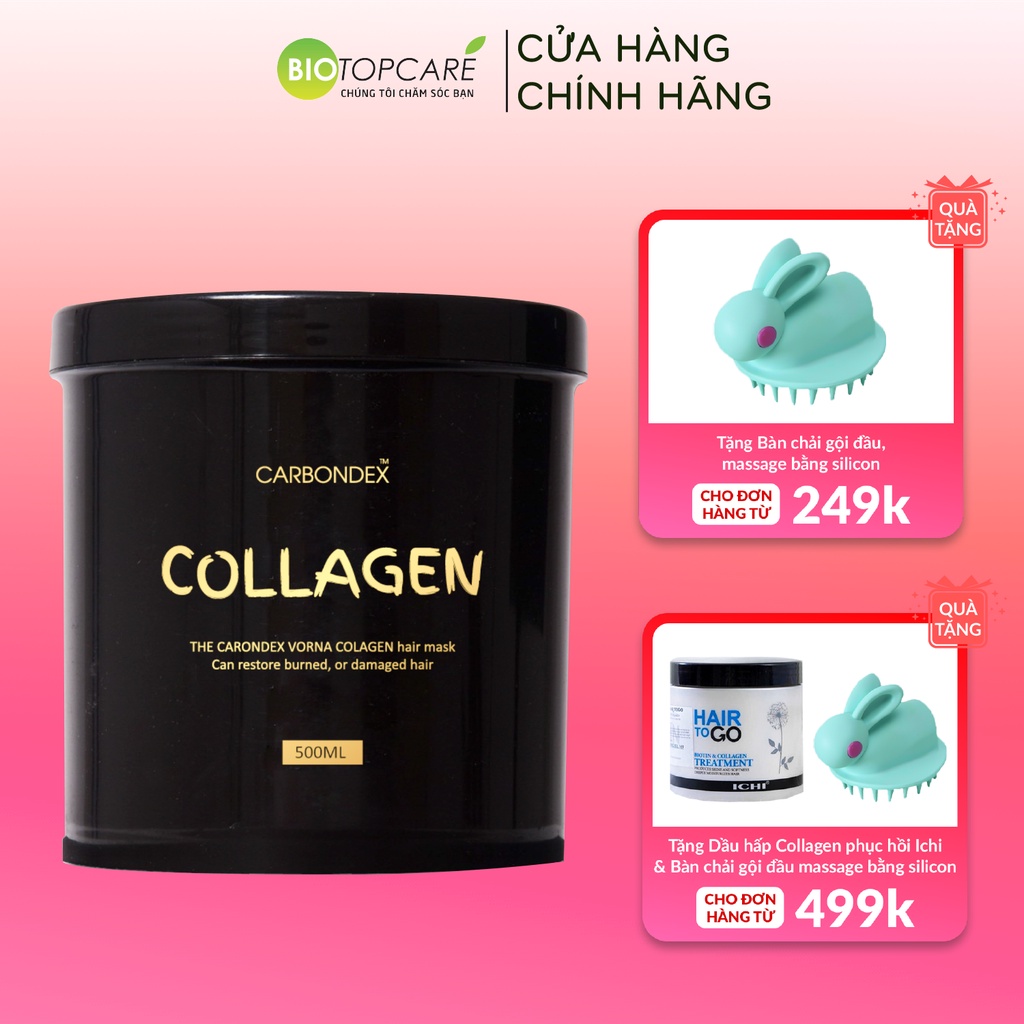 Kem ủ tóc Carbondex Collagen giúp dưỡng và phục hồi tóc dung tích 500ml - TN181