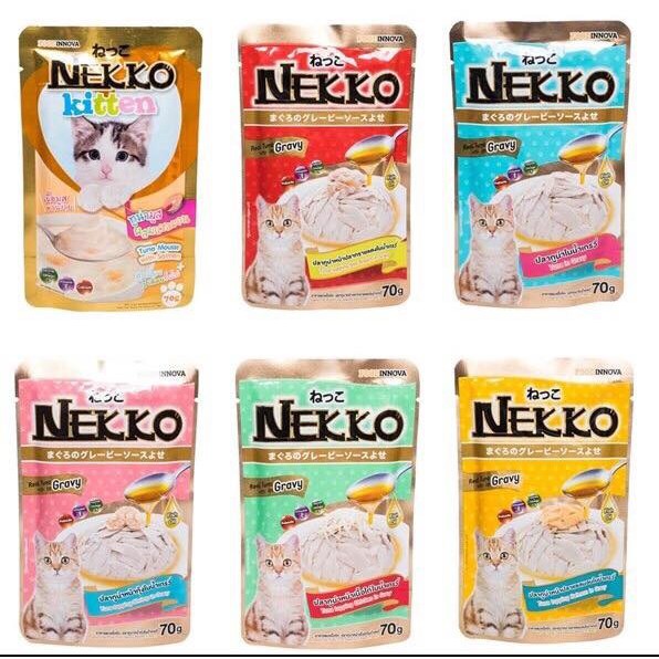 Thức Ăn Cho Mèo Pate Nekko Kitten - Dành Cho Mèo Từ 1-12 Tháng Tuổi - Thực Phẩm Dành Cho Thú Cưng