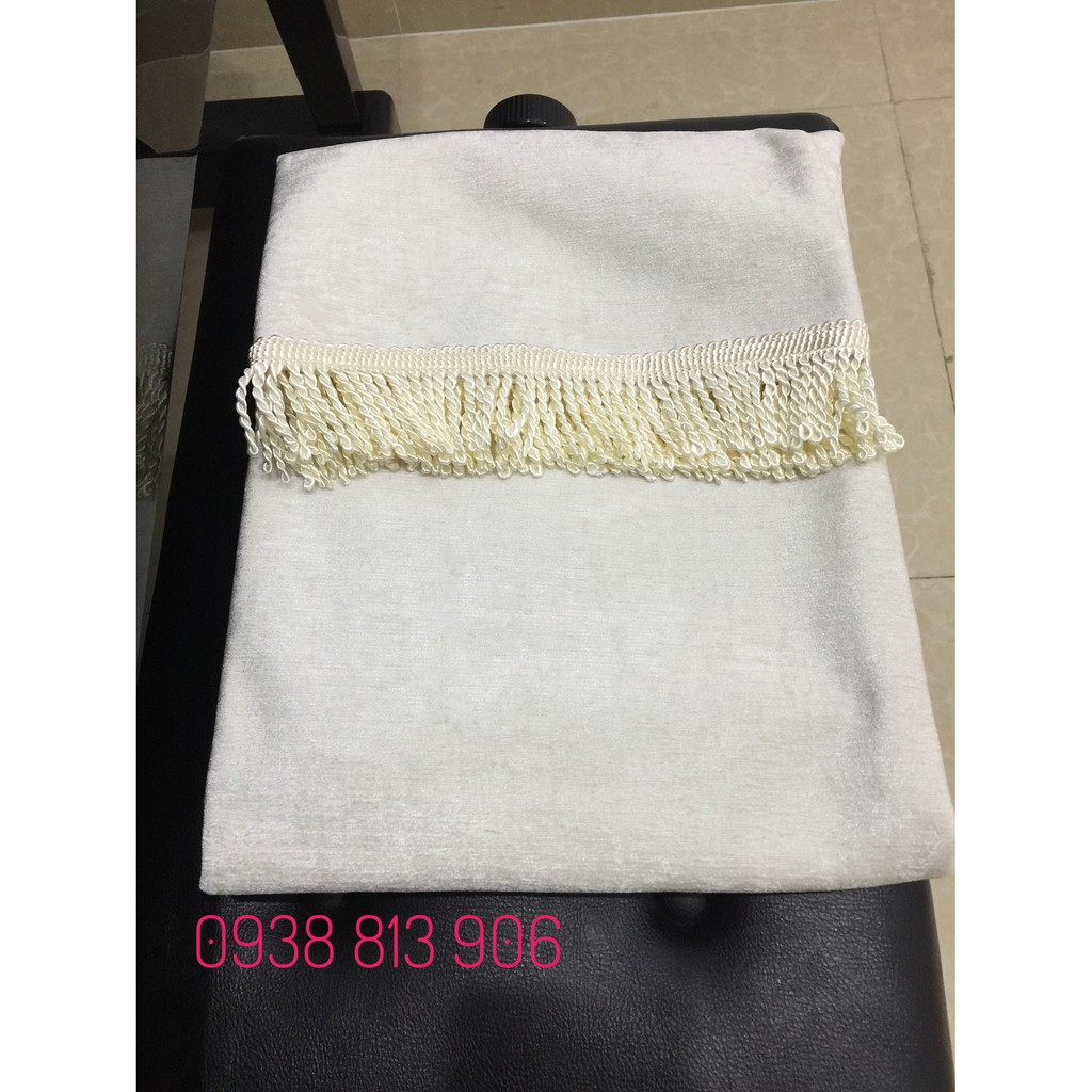 Khăn phủ đàn piano trắng trơn vải nhập