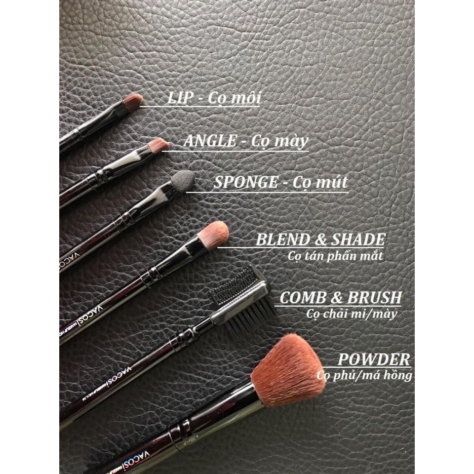 HỘP CỌ DU LỊCH VACOSI MY DARLING TRAVEL BRUSH SET 6 CÂY - BC23