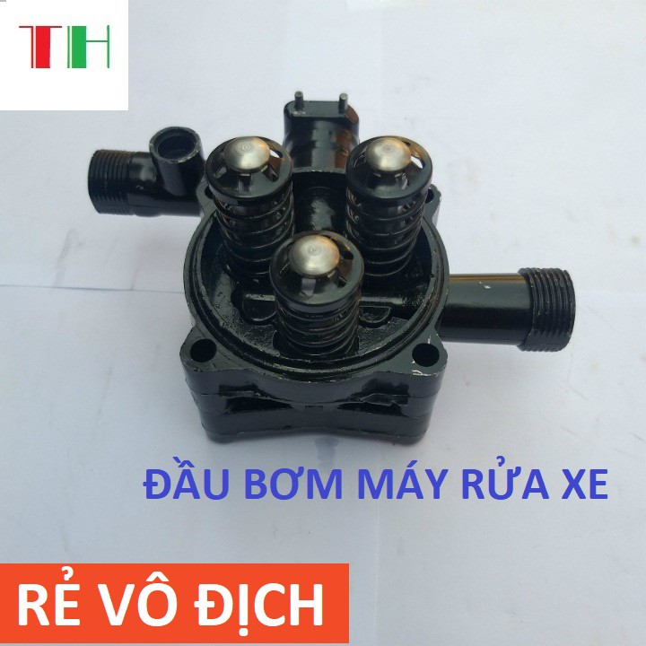 bộ đầu bơm áp lực máy rửa xe mini (không kèm rơ le điện)