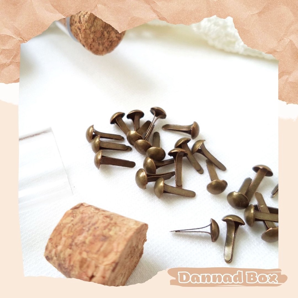 Set 120 Chiếc Đinh Ghim Giấy Nút Đóng Tag Trang DIY