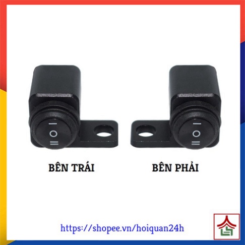 Công Tắc 3 Chế Độ Gắn Chân Gương Chống Nước Nhôm CNC Lắp Đèn Trợ Sáng ( Ảnh Chụp Thật)