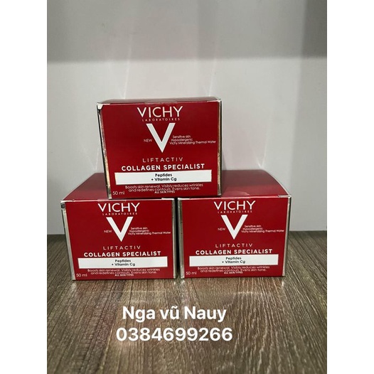 KEM DƯỠNG VICHY COLLAGEN CẢI THIỆN LÃO HOÁ DA CẢ NGÀY & ĐÊM 50ML