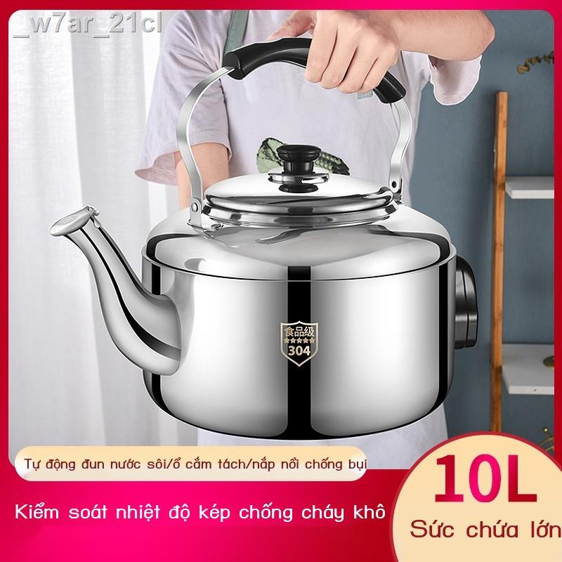 _w7ar_21clẤm siêu tốc inox 304 10L công suất lớn gia dụng tự động tắt còi thương mại ấm trà điện đun nước