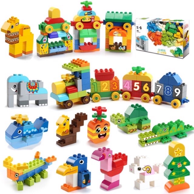 Đồ chơi Bộ Lego size Duplo cho bé ( 130 chi tiết/265 chi tiết)
