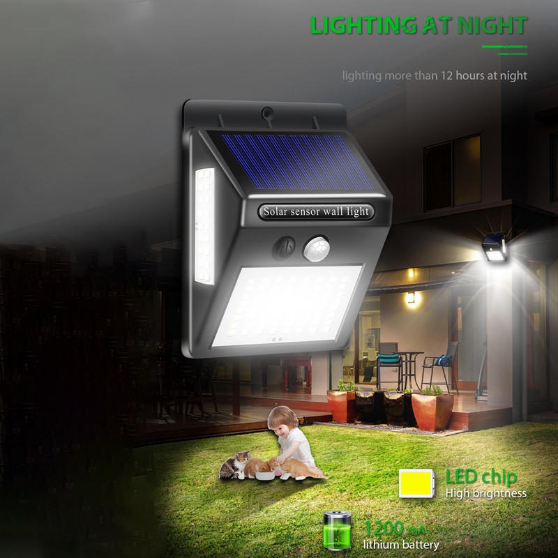 Đèn LED năng lượng mặt trời 140/100 3 chế độ sáng