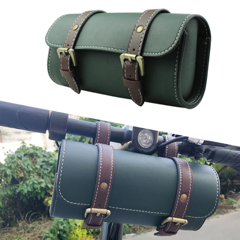 Túi Da Dày Dặn Đựng Đồ 2 Dây Đeo Tay Lái Xe Đạp