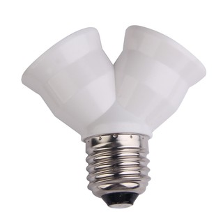 Chuôi đèn E27 chia 2 đầu