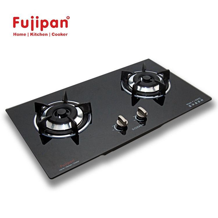 Bếp gas âm 2 lò Fujipan FJ-8990B (Đen)