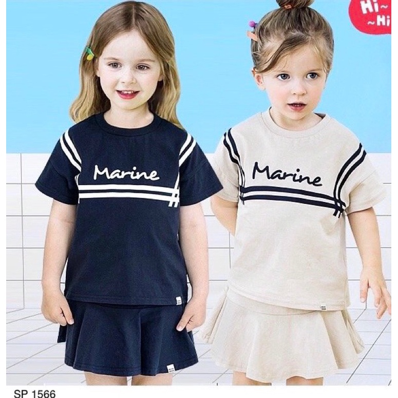 Bộ áo váy xanh than Petite xuất hăngf
