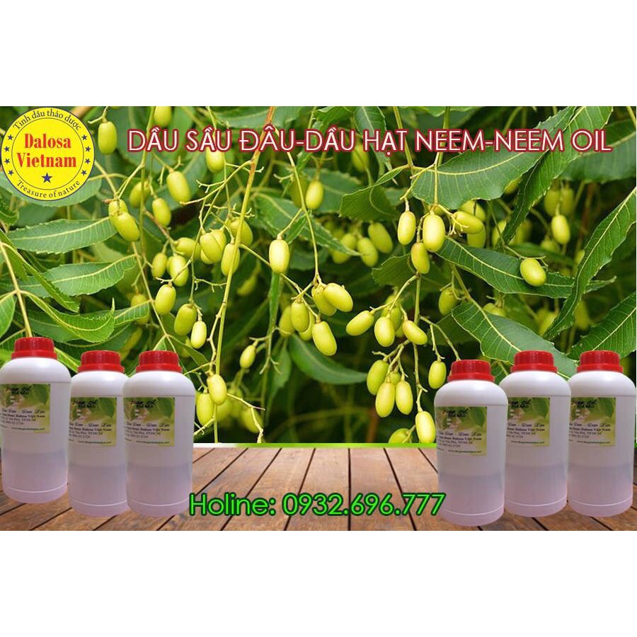 Organic dầu sầu đâu NEEM OIL hữu cơ nguyên chất 1 lít