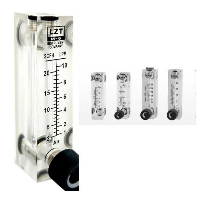 Đồng Hồ Đo Lưu Lượng Không Khí LZT-6T 2-20LPH 4-40LPH 6-60LPH 10-100LPH 16-160LPH 50ML-100L / Phút