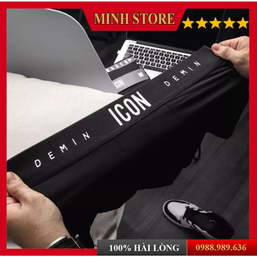 Combo 4 Quần lót nam Boxer thun lạnh, Set 4 quần sịp nam thun lạnh cao cấp Minhstore