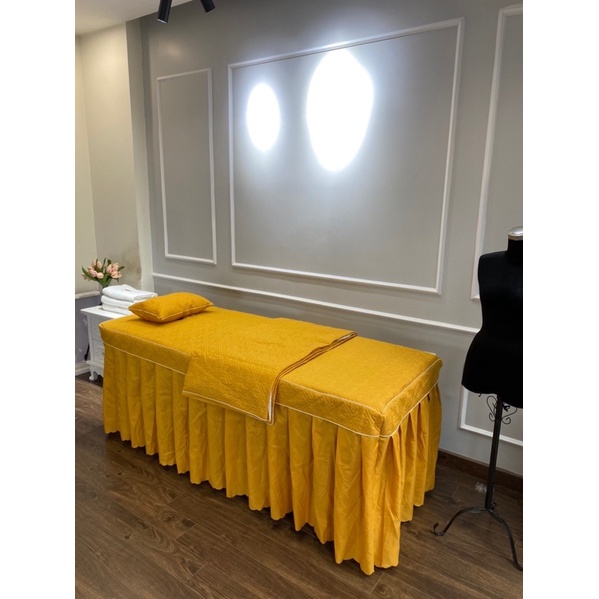 Drap / Ga poli spa, nail mi hàng đặt may theo cỡ. khách đặt hàng vui lòng inb cỡ
