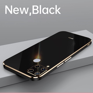 Ốp Điện Thoại Silicon Siêu Mỏng Màu Kẹo Bảo Vệ Ống Kính Máy Ảnh Cho Realme 8 V13 V15 V11 5g Q3 Q3I C25 C15 C12
