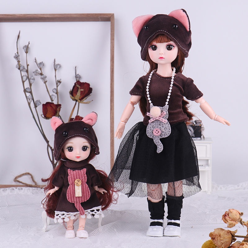 Bộ đồ búp bê con  Búp bê đáng yêu 30cm  Búp bê nhỏ Cô gái búp bê Công chúa đồ chơi