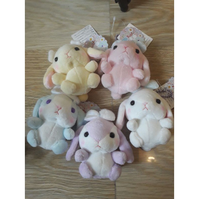 Gấu bông thỏ móc khóa amuse