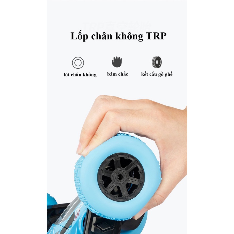Xe điều khiển từ xa tốc độ cao cho bé, ô tô địa hình xoay tròn 360 độ bánh lật thách thức địa hình khó siêu khỏe