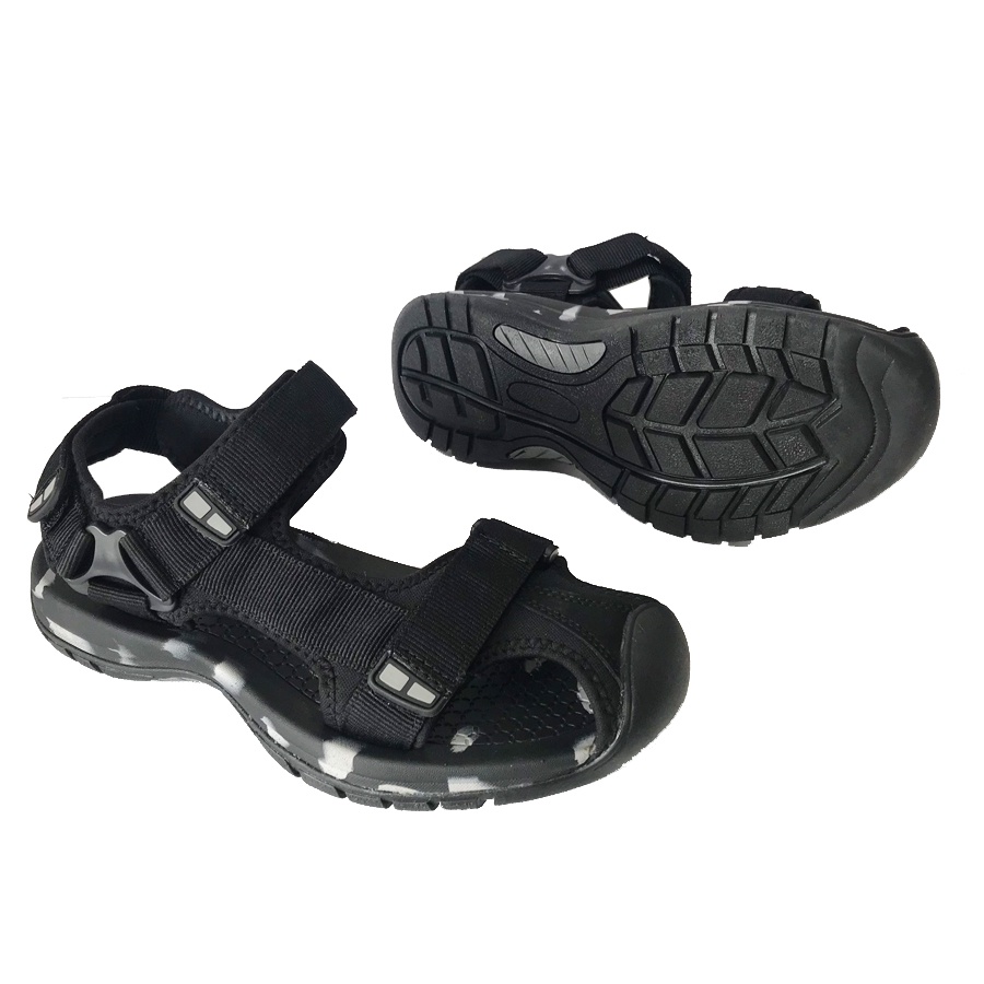 Giày Sandal Nam Công Sở Bít Mũi Đế Cao Su - RV25 Xám