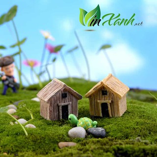 Phụ kiện nhà gỗ - trang trí tiểu cảnh, hồ cá, terrarium