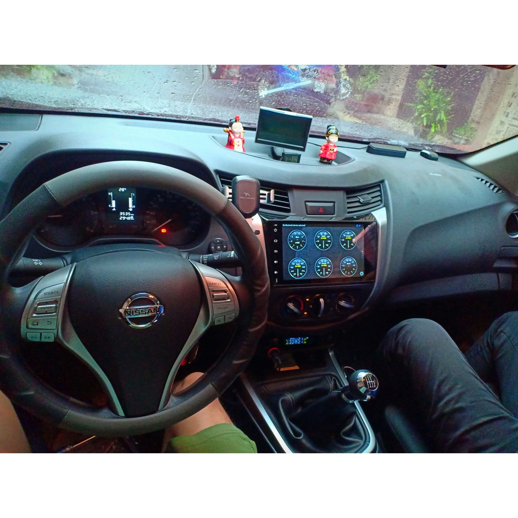Khiển vô lăng, khiển âm lượng xe Nissan Navara, Terra cắm giắc gin, có kỹ thuật viên hướng dẫn lắp đặt