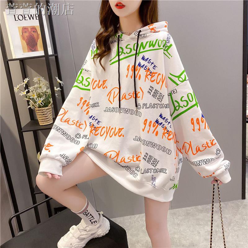 Áo Hoodie Vải Cotton Mỏng Dáng Rộng Thời Trang Mùa Thu 2020