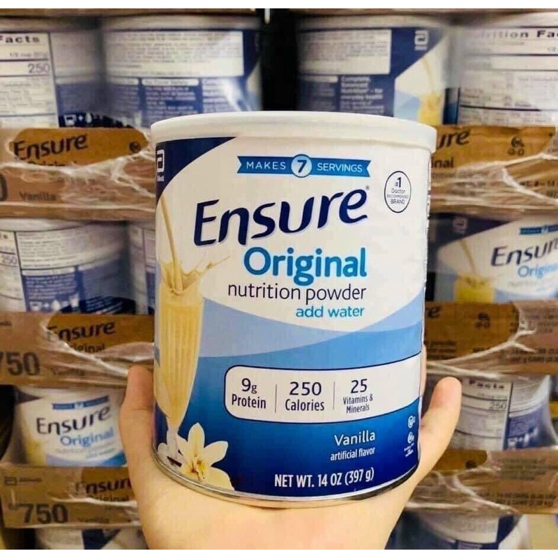 SỮA Bột ENSURE 397gr mỹ (mẩu mới)
