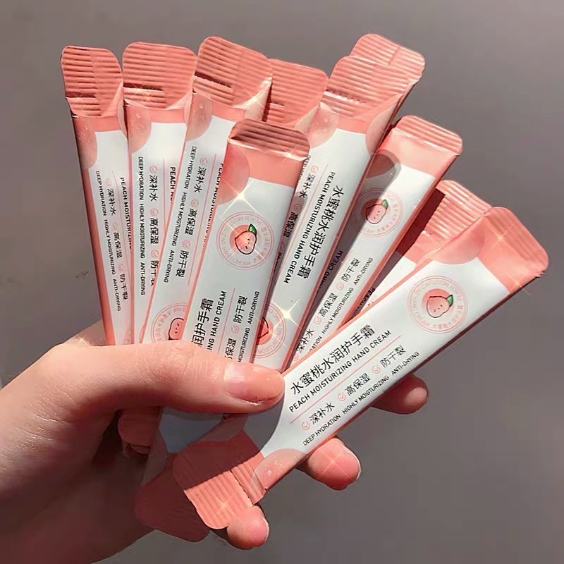 Hộp 20 Gói Kem Dưỡng Da Tay Đào Qise Làm Trắng Da Mờ Thâm Sạm