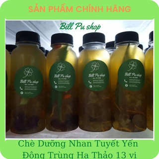 Chè Dưỡng Nhan Tuyết Yến Đông Trùng Hạ Thảo 13 vị - chai 330 ml