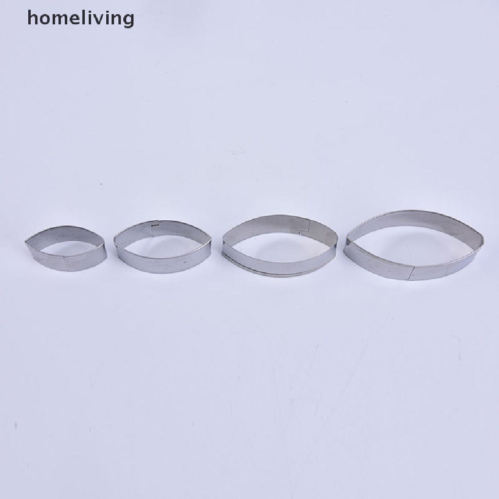 Bộ 4 Khuôn Cắt Bánh Mousse Hình Hoa Sen Bằng Thép Không Gỉ Tiện Dụng