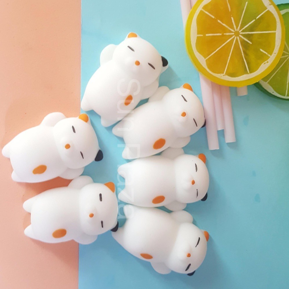 Mochi, Squishy thú dẻo dễ thương, combo 5 con không trùng, hàng nhập y hình 100% mã skuu FK5424