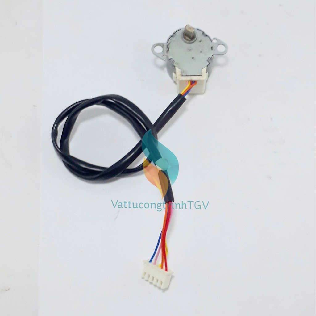 Motor cánh vẫy Điều hòa 12VDC, đường kính 24mm, chân khuyết ngược