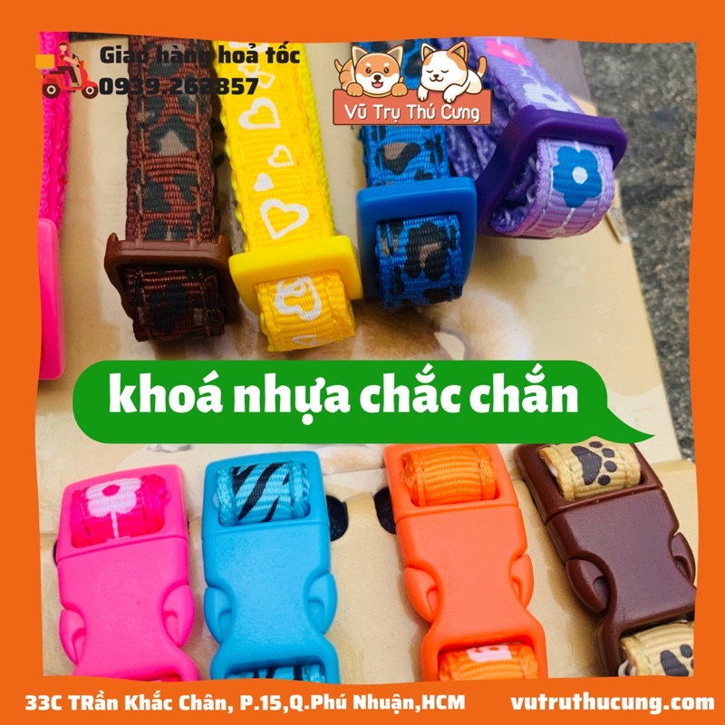 Vòng cổ cho thú cưng chó mèo giá rẻ