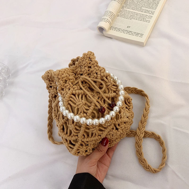 Túi Đeo Vai Đan Lát Thiết Kế Đơn Giản Thời Trang Cho Nữ