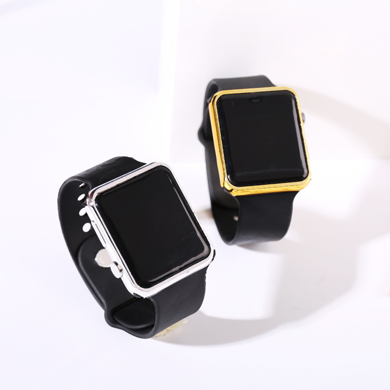 [ Unisex Fashion Simple  Style Silicone Belt Digital Watch  ][  Minimalist LED Luminous Watches ] [ High Quality Silicone Belt Digital Watch ]