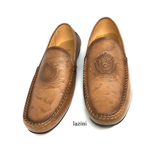 Giày Lười Da Bò Thời Trang Công Sở Trẻ Đẹp(3 Màu Nâu Vàng Đen) - lazini